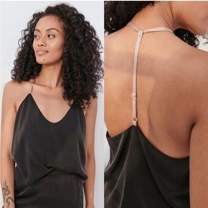 Lunya Black Silk Tank Top